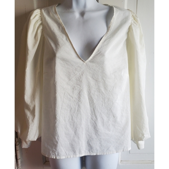 NEW A New Day 3/4 Sleeves Voile Top - Picture 2 of 10